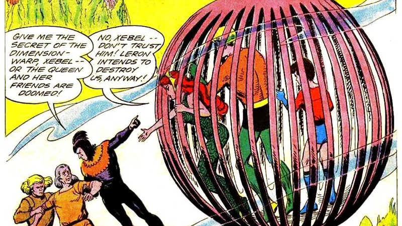 Mera, Aquaman, and Aqualad find themselves in peril in the Aqua Dimension.
